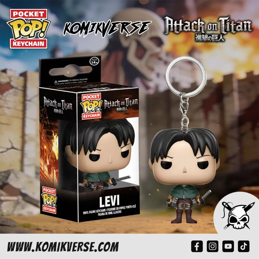Funko Attack on Titan Levi Pocket POP! Keychain