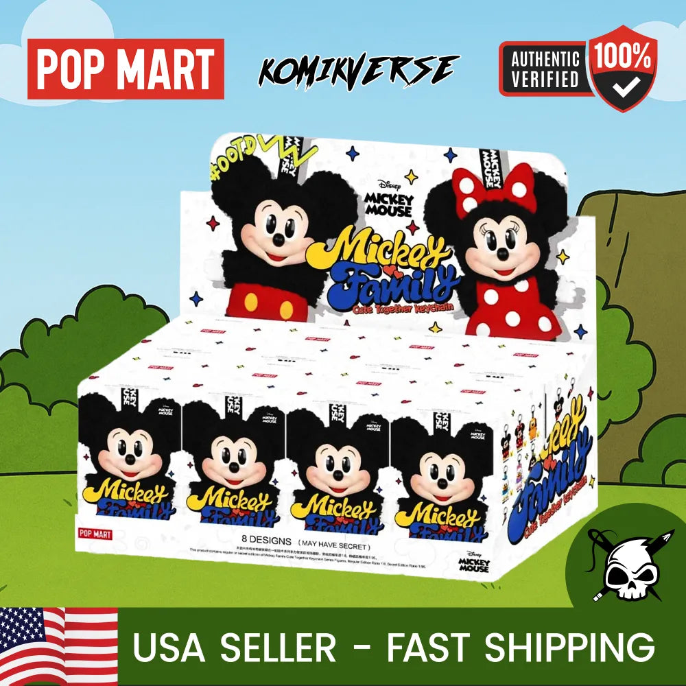 Pop Mart Mickey Family Cute Together Keychain Series (Complete Set)