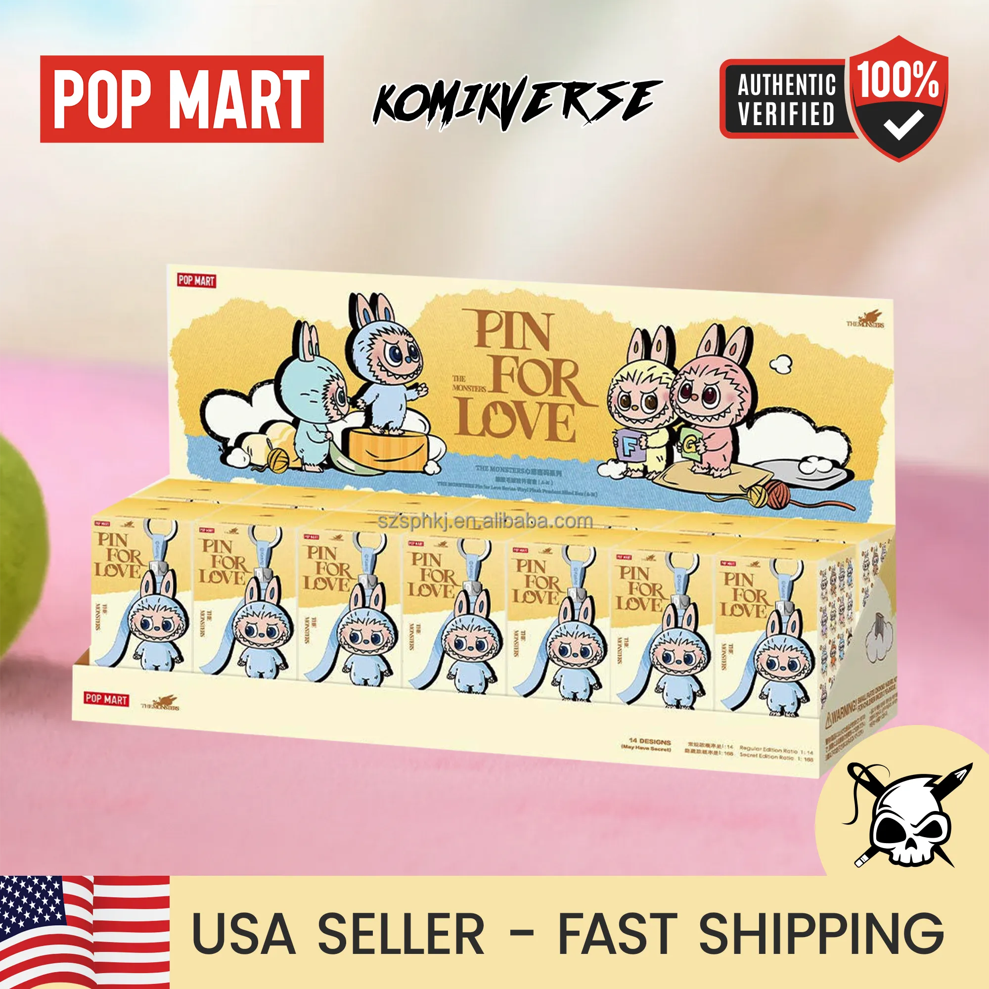 Pop Mart Pin for Love Series A-M (Complete Set)