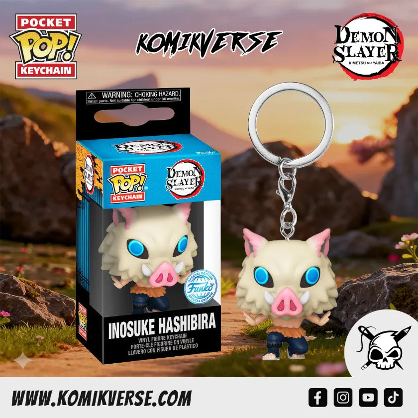 Pop! Keychain Inosuke Hashibira - Demon Slayer