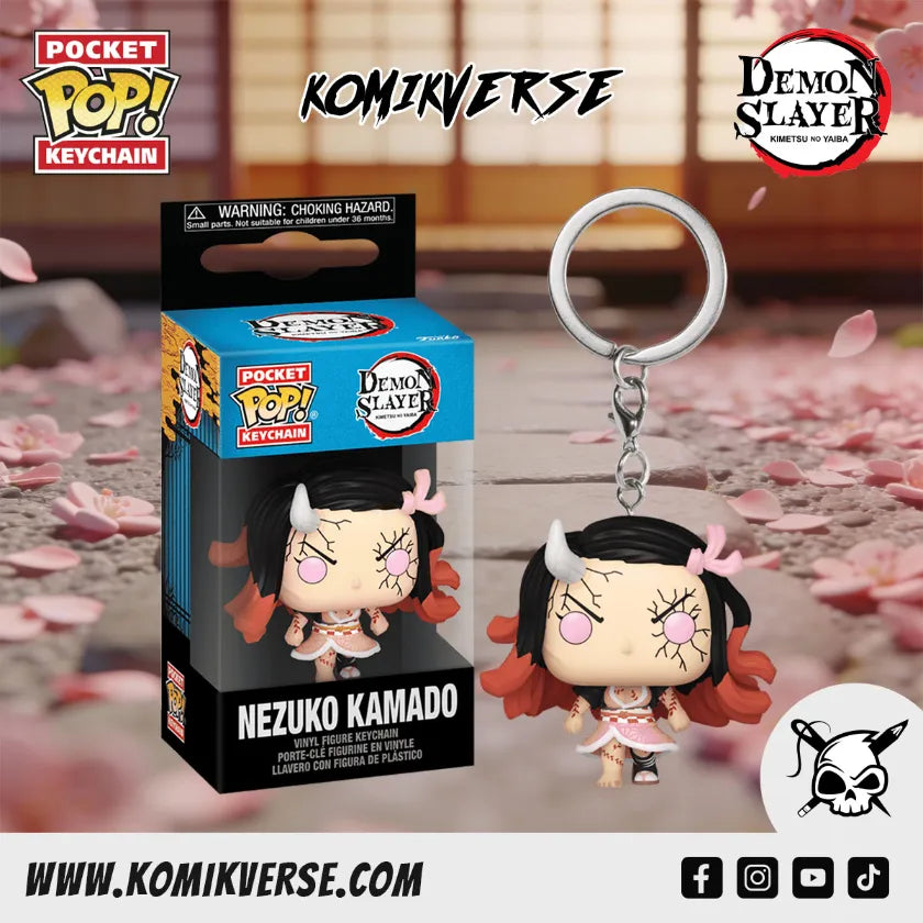 Pop! Keychain Nezuko Kamado (Demon Form)  - Demon Slayer