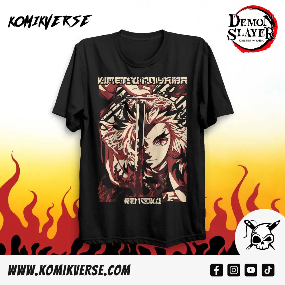 Demon Slayer Kyojuro Rengoku Graphic T-Shirt